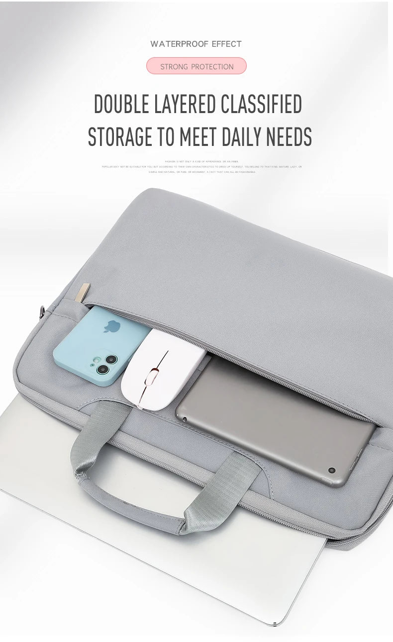 Custom Laptop Bag With Logo 13/14/15 Inch Computer Protective Case Portable Work Bag Printed Photo Name Pattern
