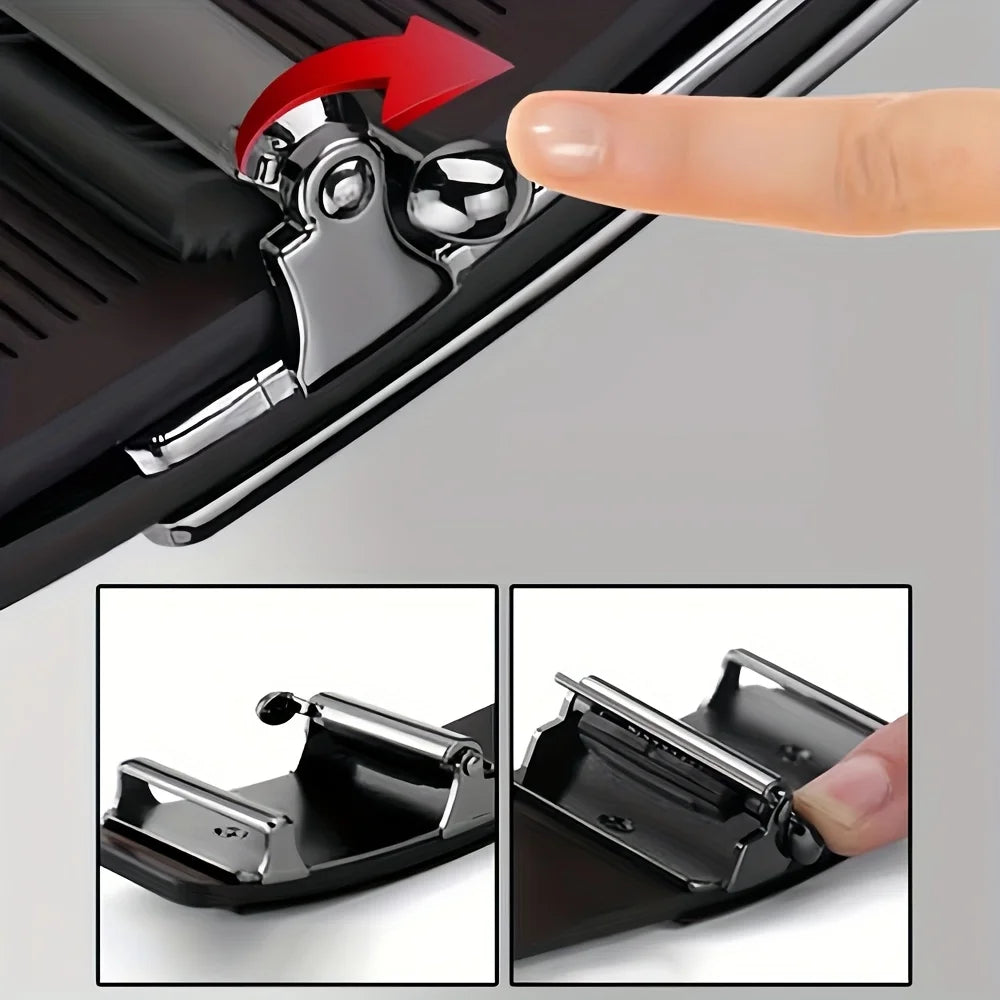 Men's automatic buckle belt-business casual PU leather belt alloy buckle, simple design, standard size, suitable for office