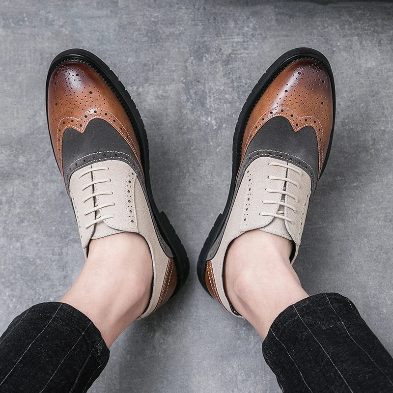 Classic Brand Men's Genuine Leather Shoes Men's Business Shoes High-end Banquet Men's Dress Shoes Versatile Men's Casual Shoes