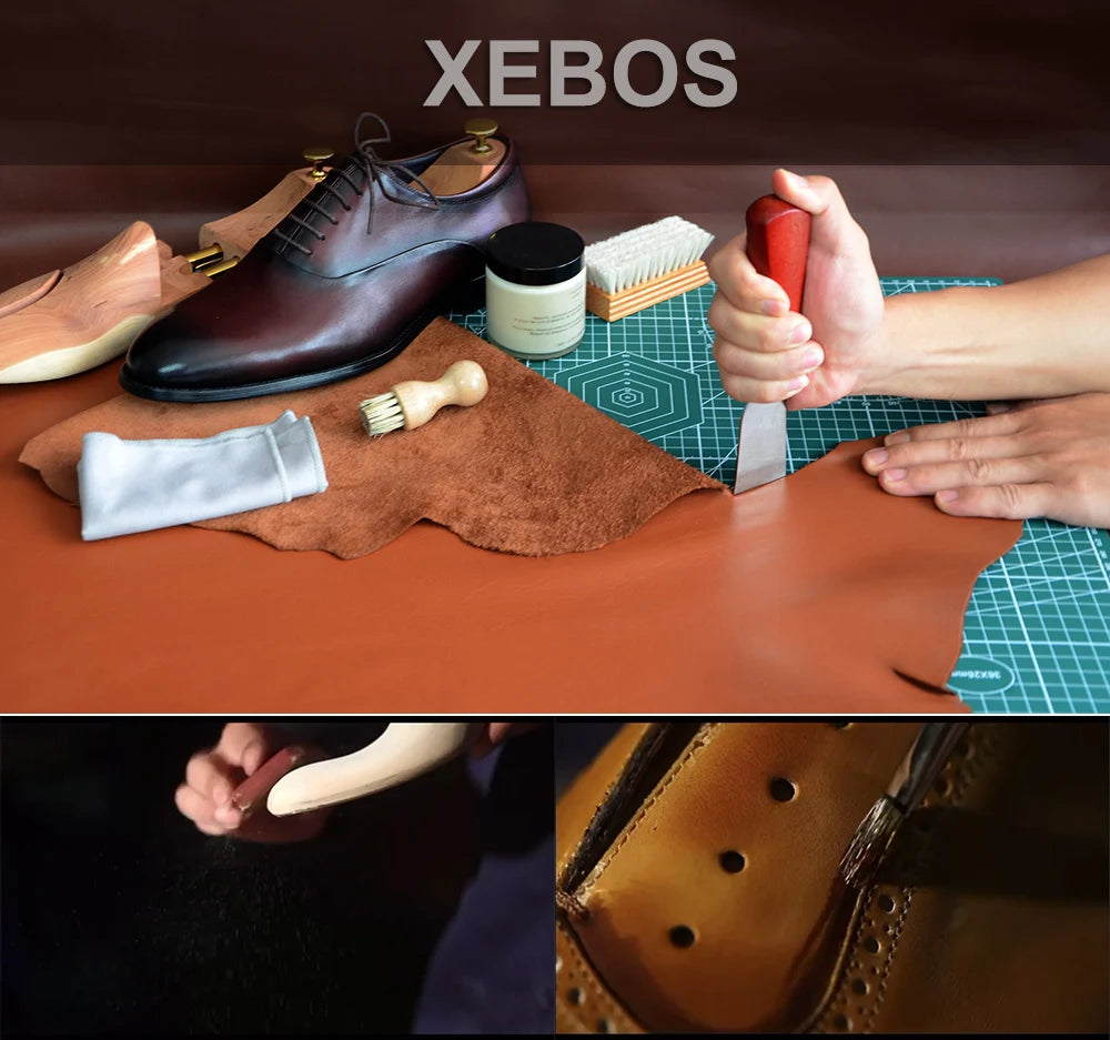 Luxury Men's Business Dress Shoes Genuine Leather Monk Strap Buckle Handmade Italian Brown Black Office Suit Formal Shoes Man