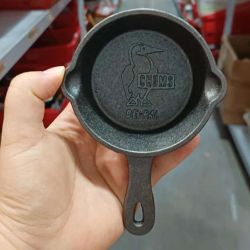 New 8.5CM Cast Iron Skillet Non-stick Mini Egg Frying Pan for Kitchen Cookware