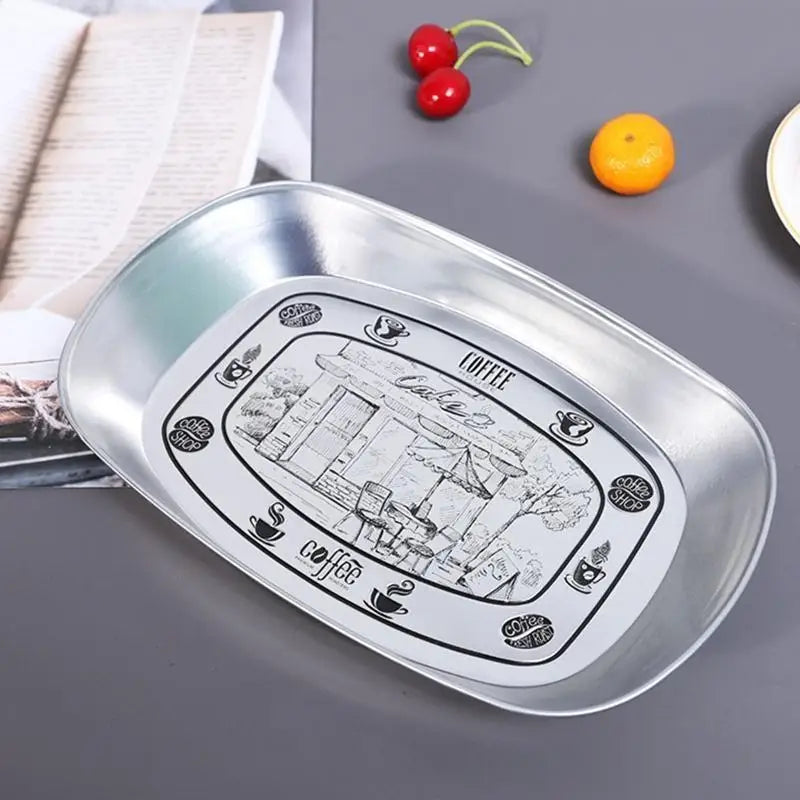G6KF Serving Tray Dessert Tray Dinner Breads Plates Fruits Display Dishes