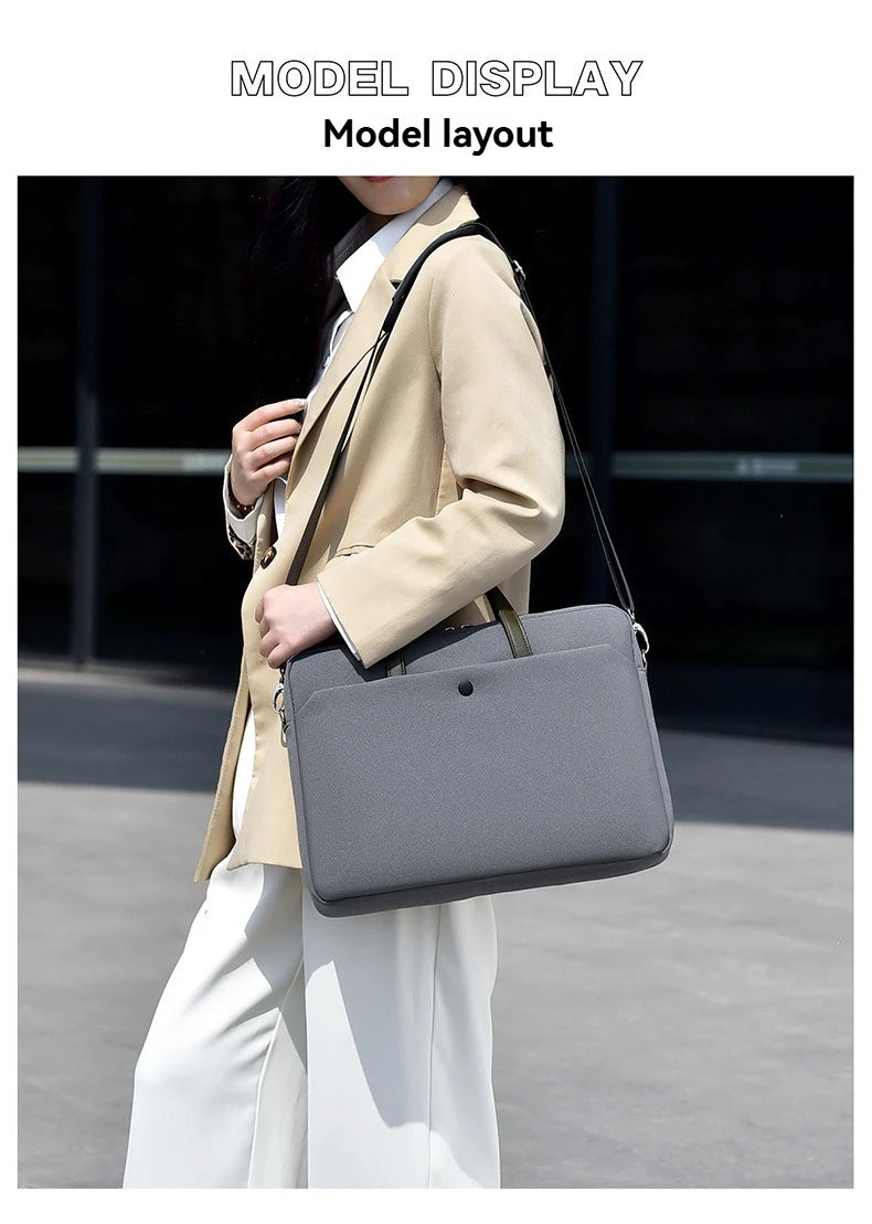 Laptop Bag For Macbook Air Pro 13 16 Case Xiaomi Lenovo Dell HP 13.3 14 15.6 17.3 Inch Notebook Case Shoulder HandBag Briefcases