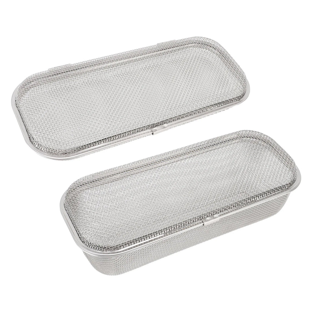 Dishwasher Basket 304 Stainless Steel Dishwasher Silverware Holder Mesh Drain Safe Multifunctional Rectangular for Small Items