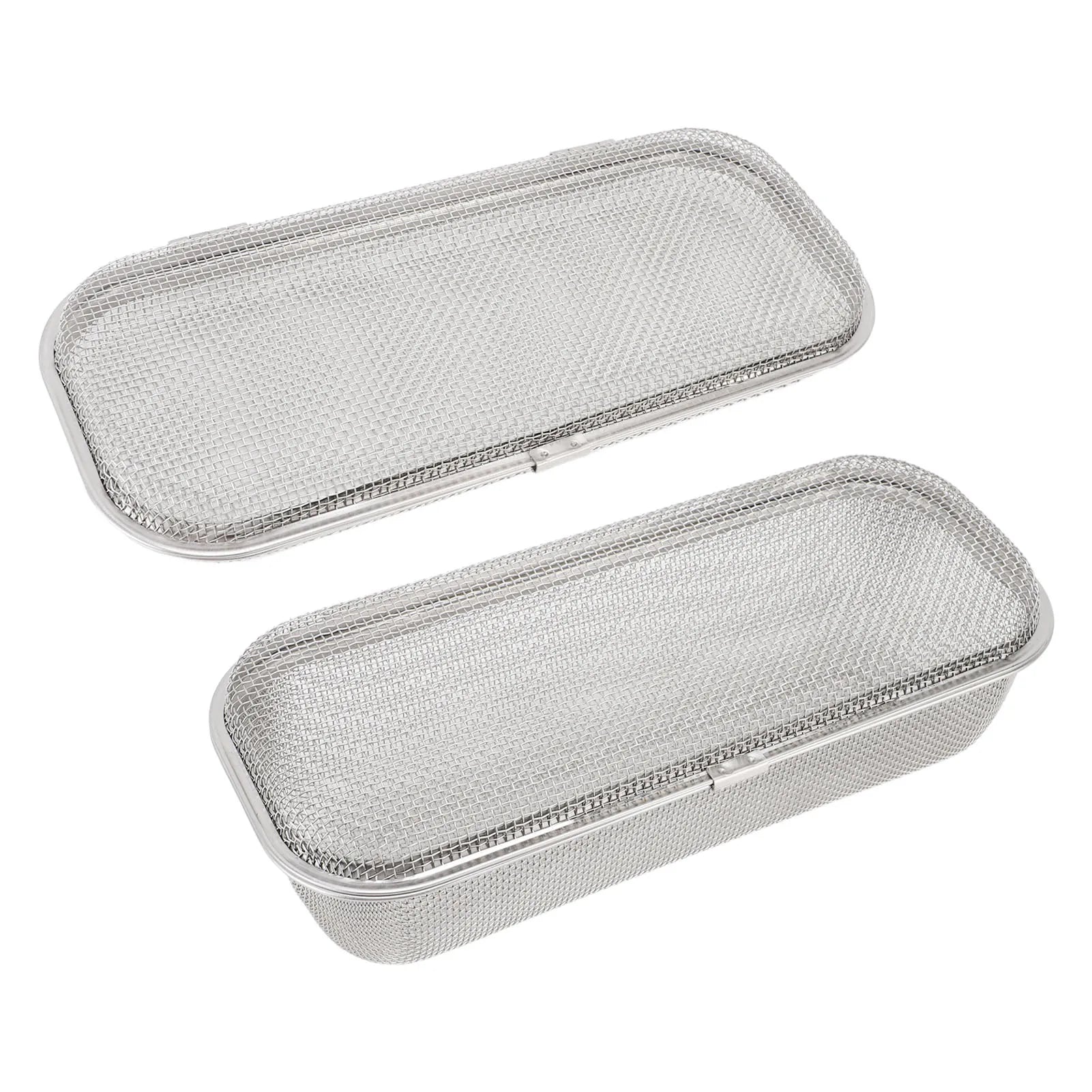 Dishwasher Basket 304 Stainless Steel Dishwasher Silverware Holder Mesh Drain Safe Multifunctional Rectangular for Small Items