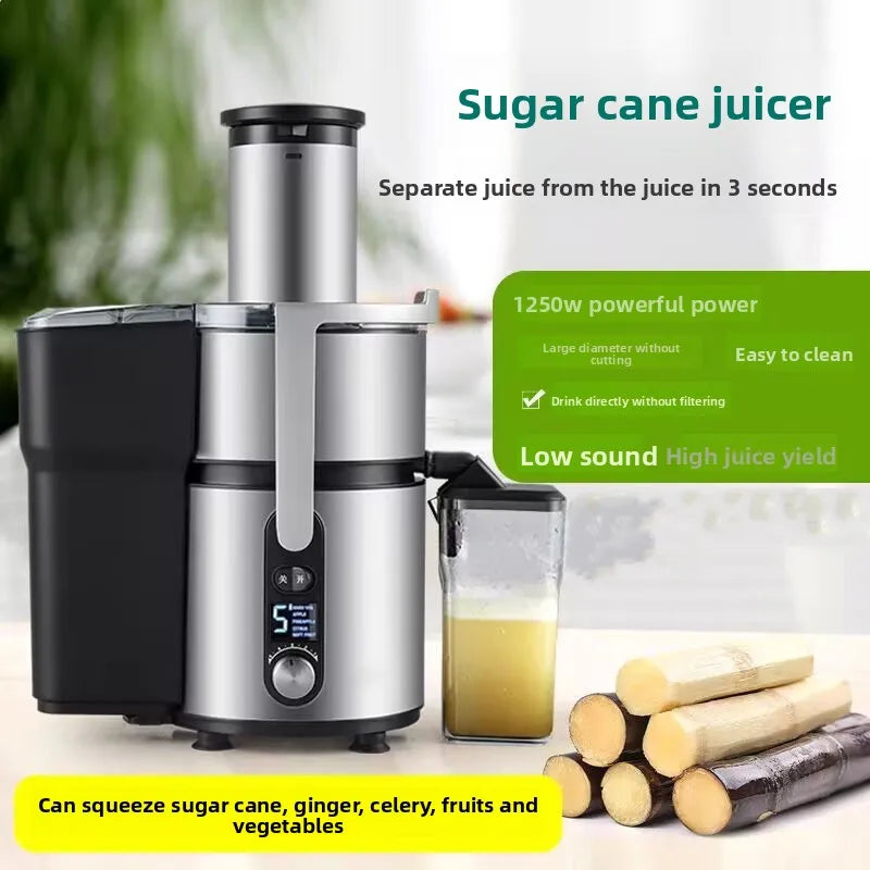 Juicer Machine, 1250W High-Speed Blender for Fruits/Vegetables, BPA-Free 304 Stainless Steel, Easy Clean & Quiet, Household
