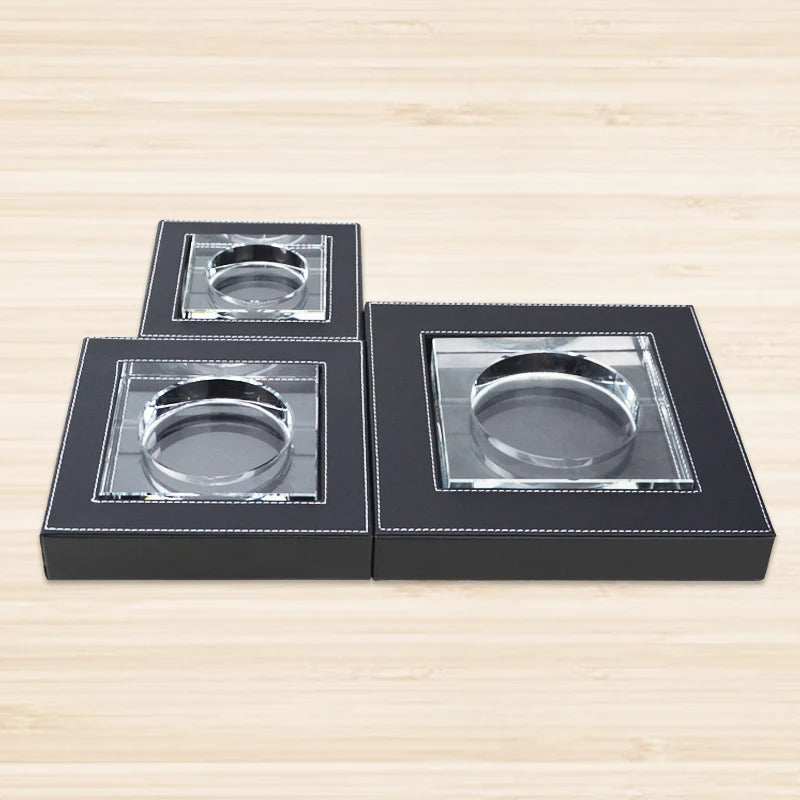 High-End Business Leather Office Supplies Set, Pen Holder, Desktop File Cabinet, Desktop Storage Box