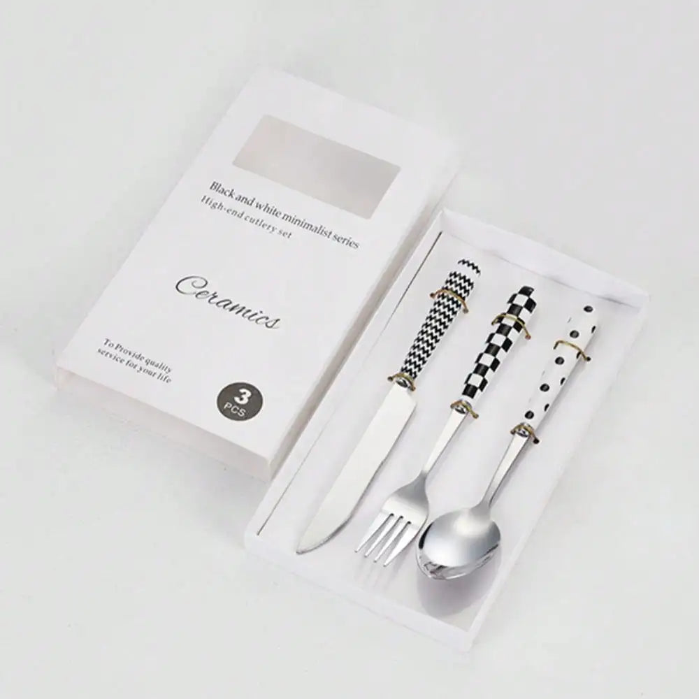 Silverware Set 3Pcs Stainless Steel Knives Spoon Forks Set For Home, Kitchen And Restaurant Perfect Thanksgiving Christmas Gifts
