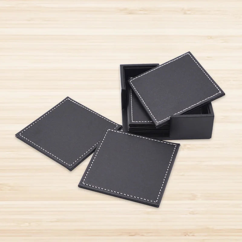 High-End Business Leather Office Supplies Set, Pen Holder, Desktop File Cabinet, Desktop Storage Box