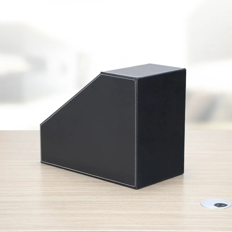 High-End Business Leather Office Supplies Set, Pen Holder, Desktop File Cabinet, Desktop Storage Box