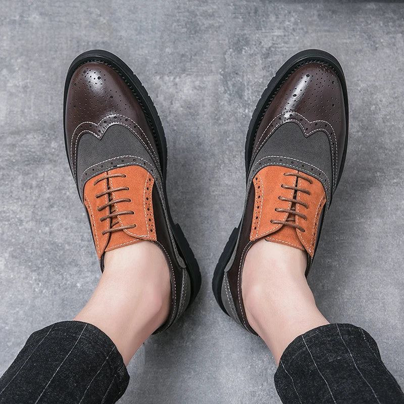 Classic Brand Men's Genuine Leather Shoes Men's Business Shoes High-end Banquet Men's Dress Shoes Versatile Men's Casual Shoes