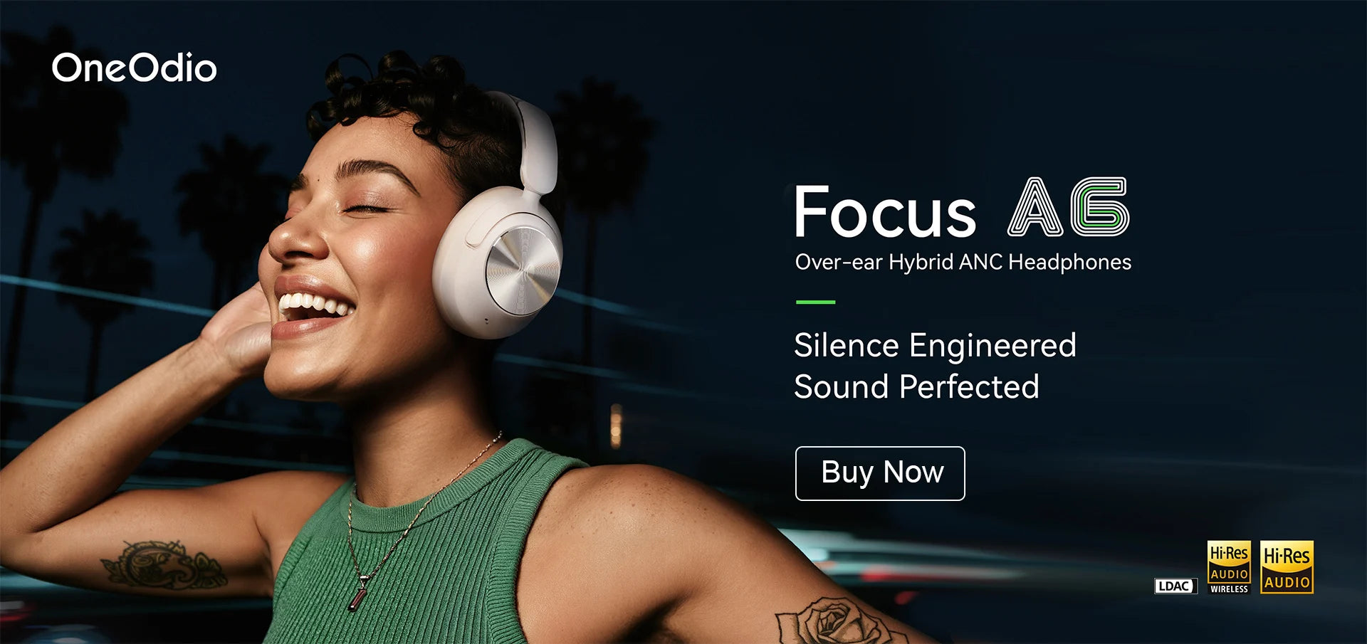 Oneodio Fusion A70 Bluetooth Headphones Hi-Res Audio Over Ear Wireless Headset 72H Professional Studio Monitor DJ HiFi Earphones