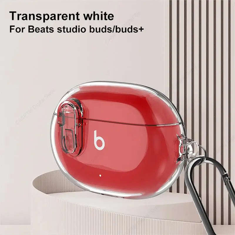 Transparent Cover For Beats Studio Buds Plus Funda For Beats Studio Buds Buds+ Clear Lock Coque Studio Buds Plus Earphone Case