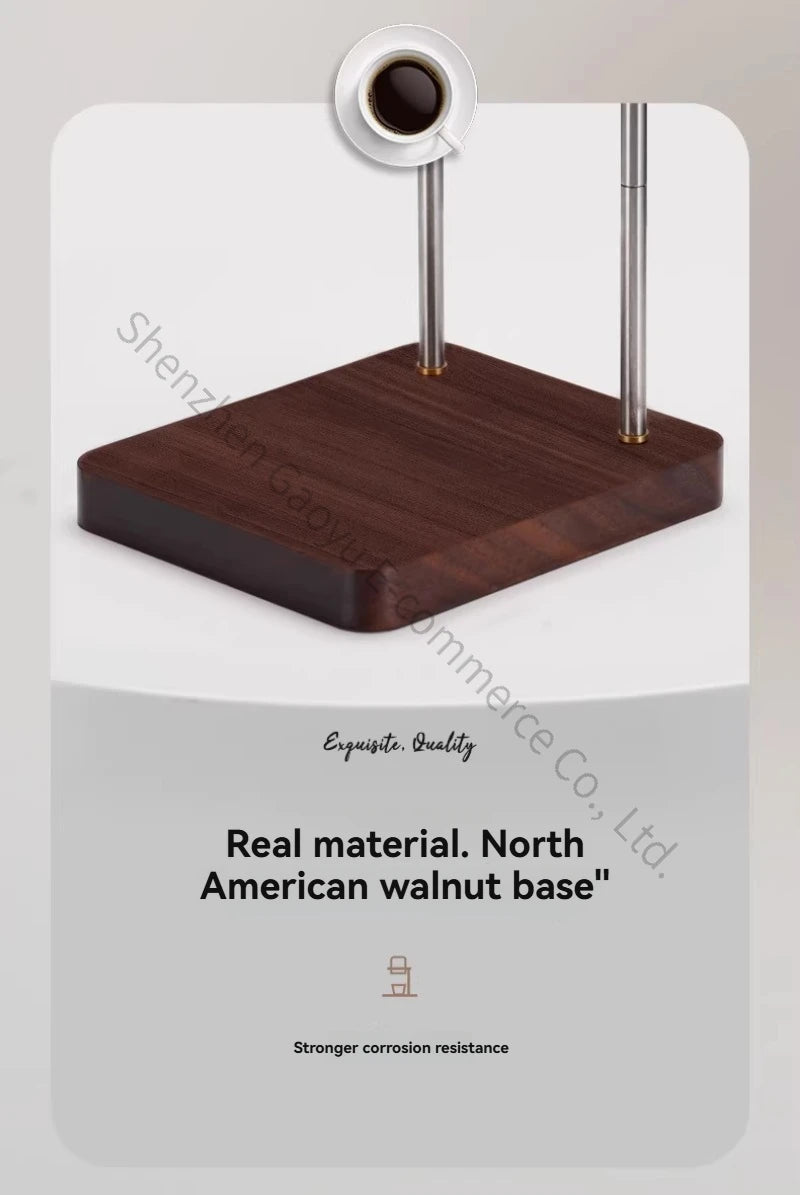New Portable Manual Espresso Coffee Maker, Mini Air Pump Pneumatic Machine for Camping Office Home, Compact Metal Body