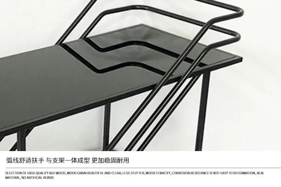 Dining car, iron art small cart, multifunctional, movable tea cart, dessert, food side, wine rack, restaurant side table