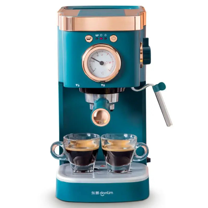 Coffee machine Household Italian high pressure steam beating milk foam grinding beans freshly brewed coffee coffee machine new