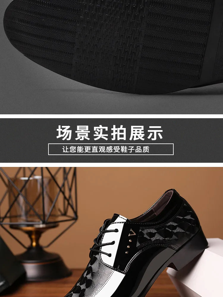 Designer Leather Shoes for Men Business Dress Shoes Versatile Wedding Shoes Men Shoe Classic Loafers Men Zapatos Para Hombres
