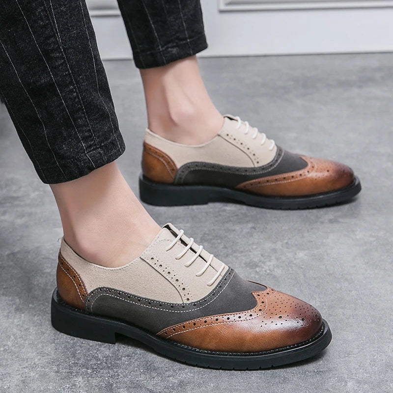Classic Brand Men's Genuine Leather Shoes Men's Business Shoes High-end Banquet Men's Dress Shoes Versatile Men's Casual Shoes