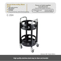 Luxury Modern Restaurant Food Trolley High Quality Commercial Stainless Steel and Iron for Hotel and Dining