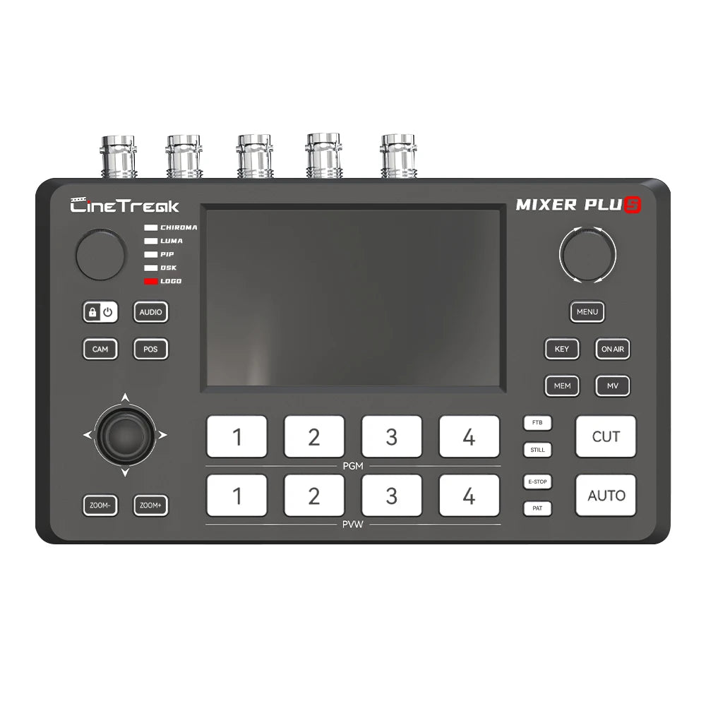 Cinetreak Mixer Plus 4 Channel HDMI-compatible Output Live Video Switcher with 4.5" Real-time Multi View Monitoring