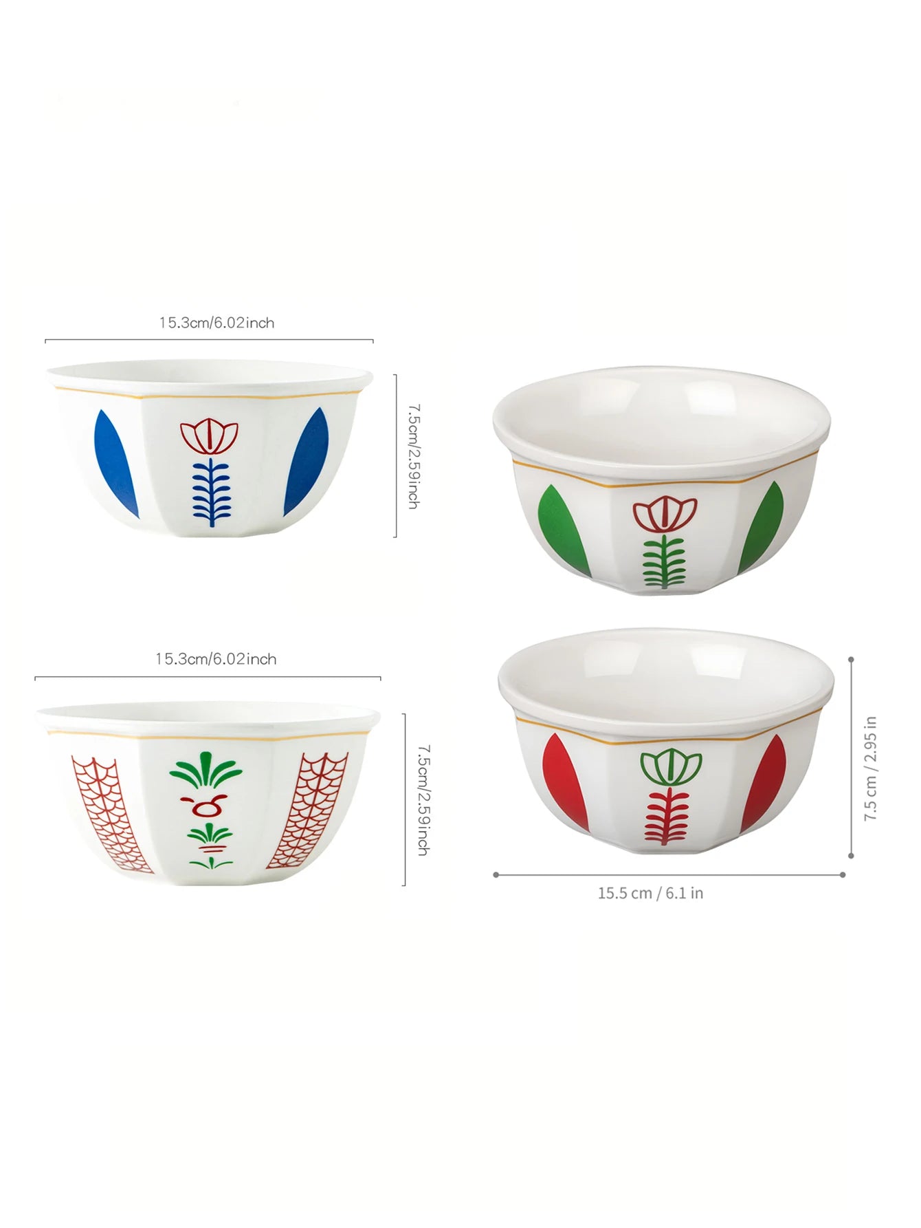1 piece dessert bowl/cup set, Middle Eastern style (tulip or coconut tree pattern), can be used as a tray for placing snacks and