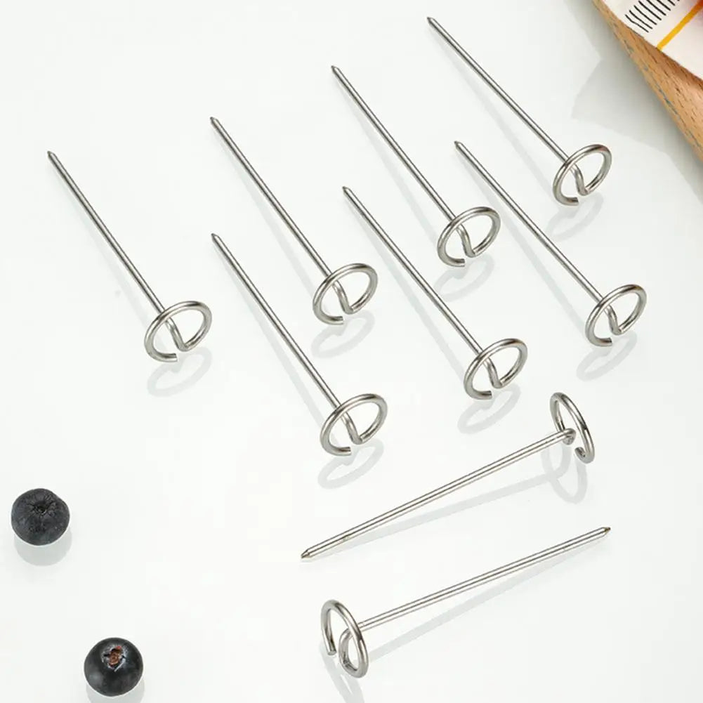 Stainless Steel BBQ Skewers Vertical Air Fryer Rack Air Fryer Grill Set Detachable 15 Baking Skewers Sticks Kitchen Tools