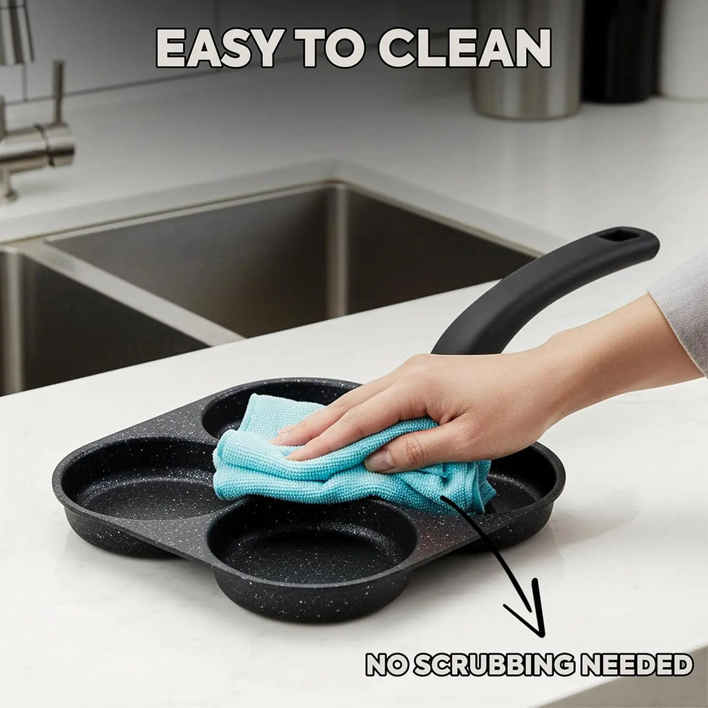 Egg Pan Nonstick and Egg Frying Pan Versatile Breakfast Skillet for Eggs Pancakes Plett with Gas Stove and Induction Cooktop