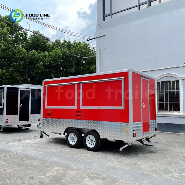 Catering Concession Food Trailers Fully Equipped Foodtruck Fast Food Cart Mobile Kitchen Food Truck Mobile Restaurant