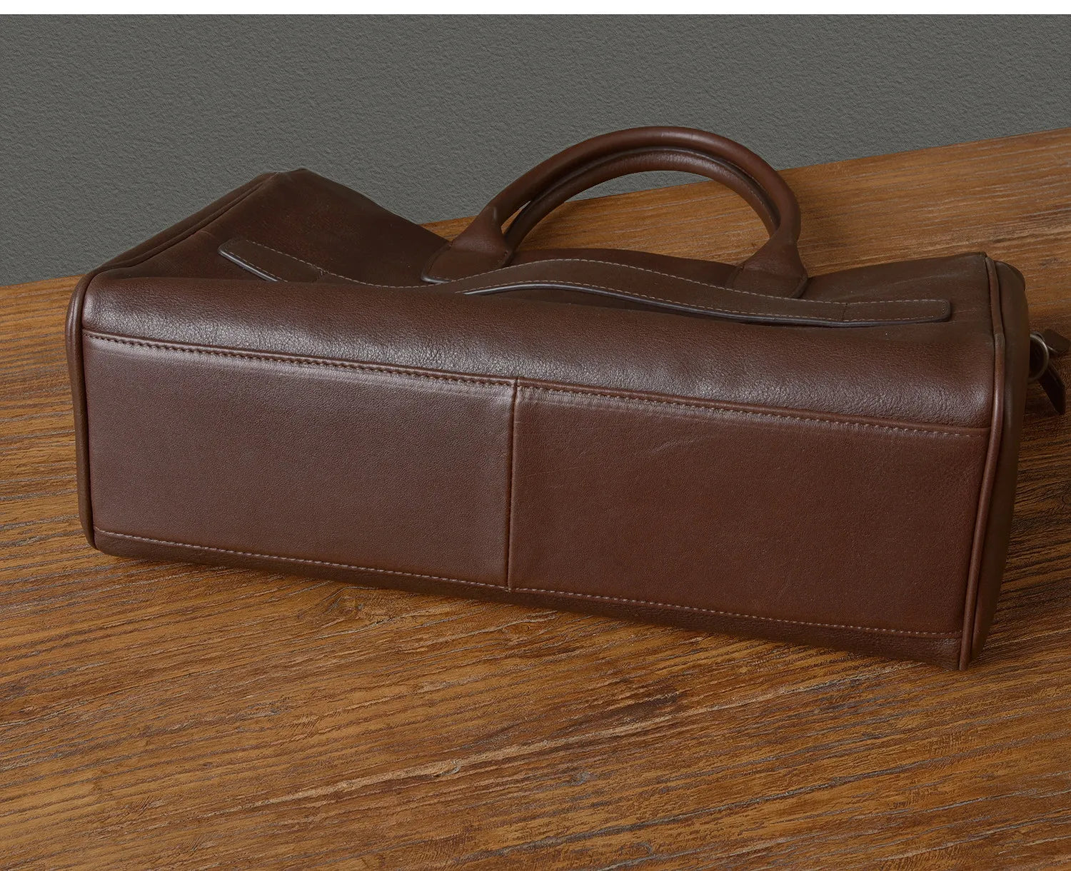 Business vintage genuine leather men's briefcase organizer designer handmade real cow leather women's handbag work postman bag