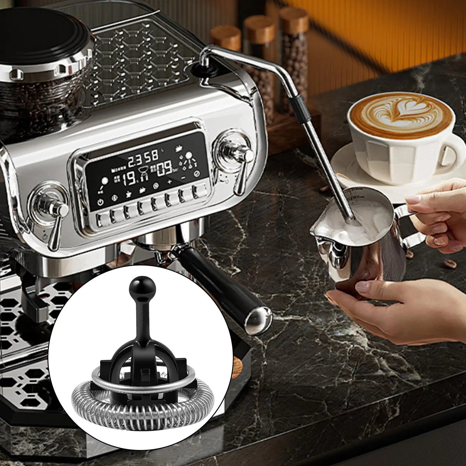 Coffee Machine Accessories Cappuccino Maker Whisk Frother Multifunctional Coffee Machine Frother Accessories Replacement Parts