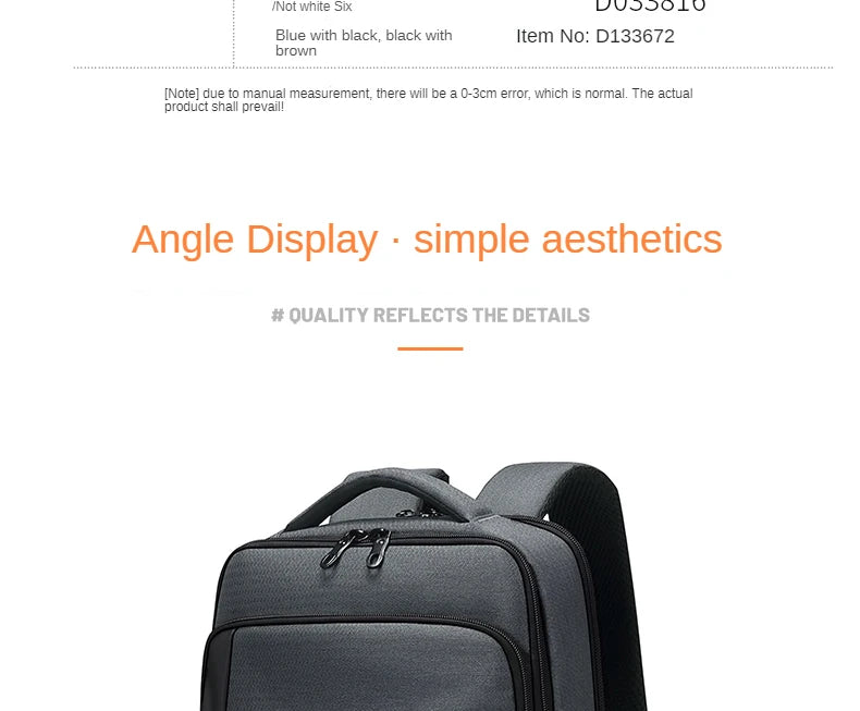 GOLF backpack men's high-capacity business backpack 2024 new business travel computer travel bag for college students