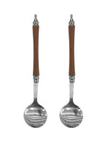 Stainless steel spoons,  vintage, aristocratic design, suitable for soup, Western-style meals, rice, pasta, and desserts
