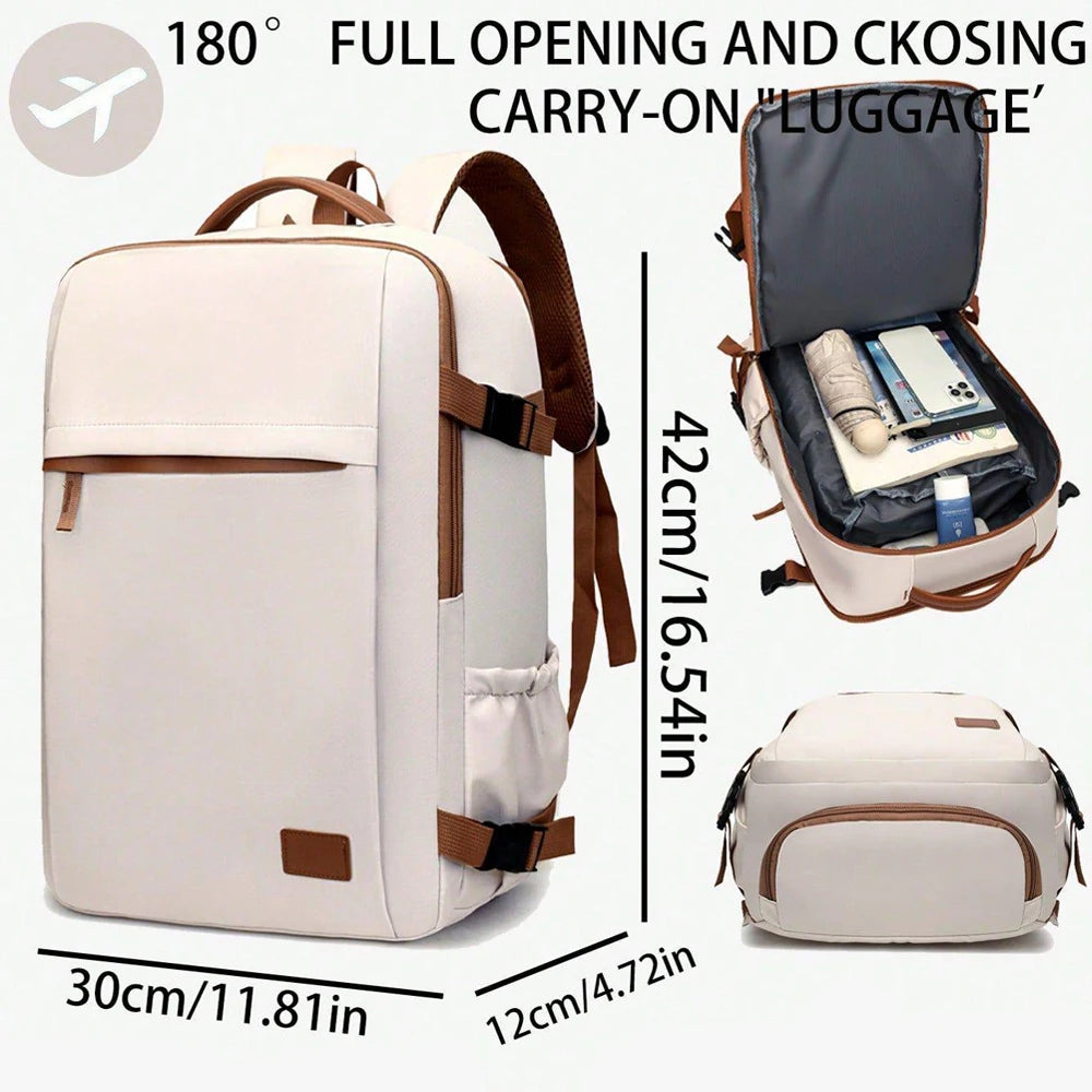 Business Travel Backpack, High-End Thickened Backpack, Shock-Resistant, Large Capacity, Lightweight, Business Travel Luggage Bag