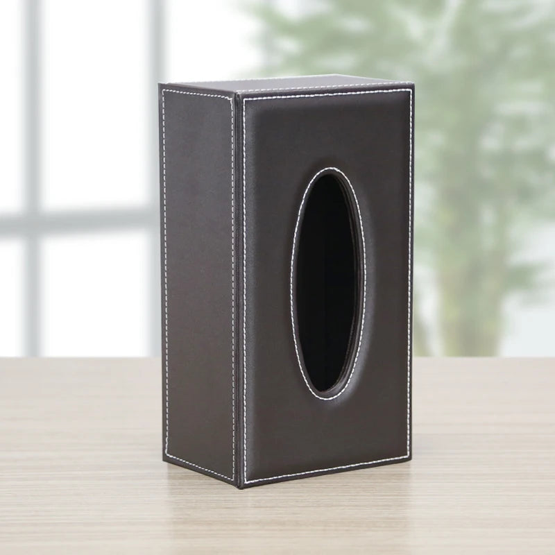 High-End Business Leather Office Supplies Set, Pen Holder, Desktop File Cabinet, Desktop Storage Box