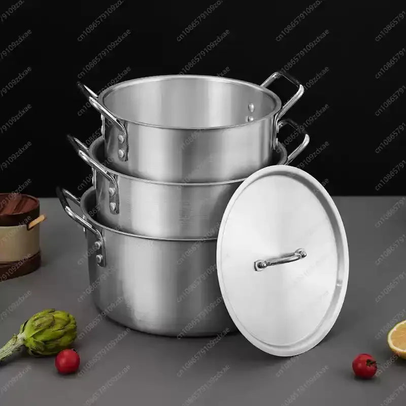 Cast Aluminum Cookware Set of 7 Piece Cooking Pot Set Non Stick Home Kitchen Cookware Aluminum