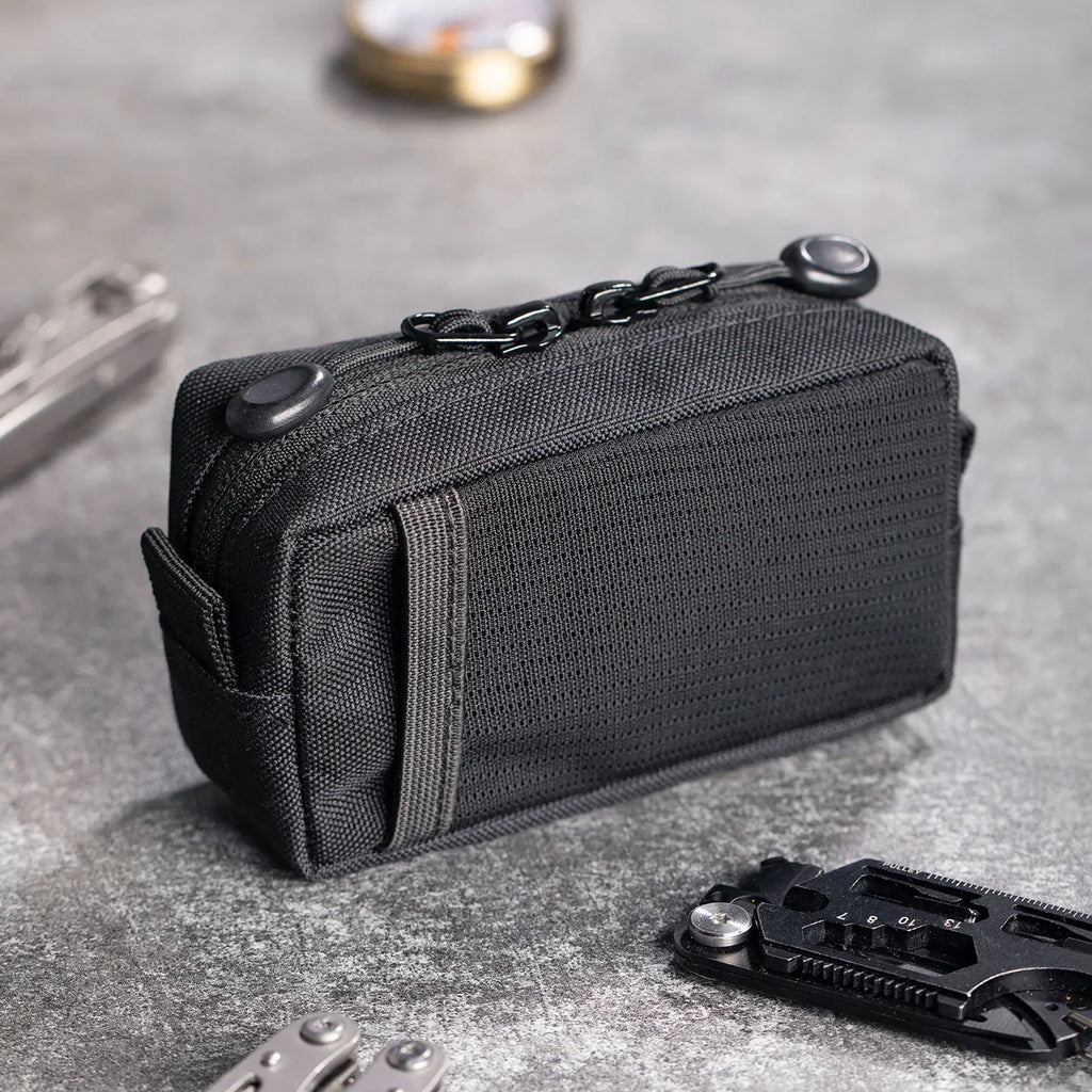 Tactical EDC Organizer Bag Durable Oxford Fabric Gear Pouch, Pocket Design for Outdoor, Hiking, Travel & Everyday Carrying
