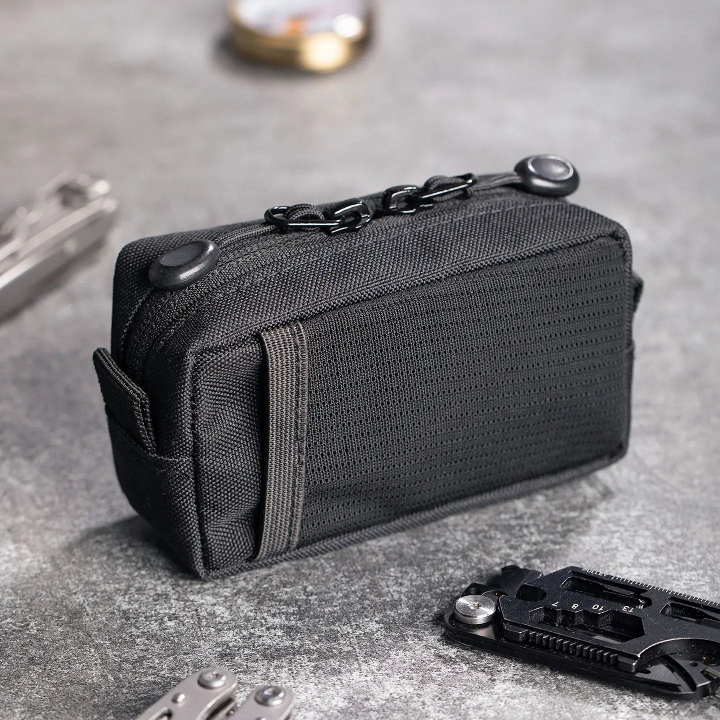Tactical EDC Organizer Bag Durable Oxford Fabric Gear Pouch, Pocket Design for Outdoor, Hiking, Travel & Everyday Carrying