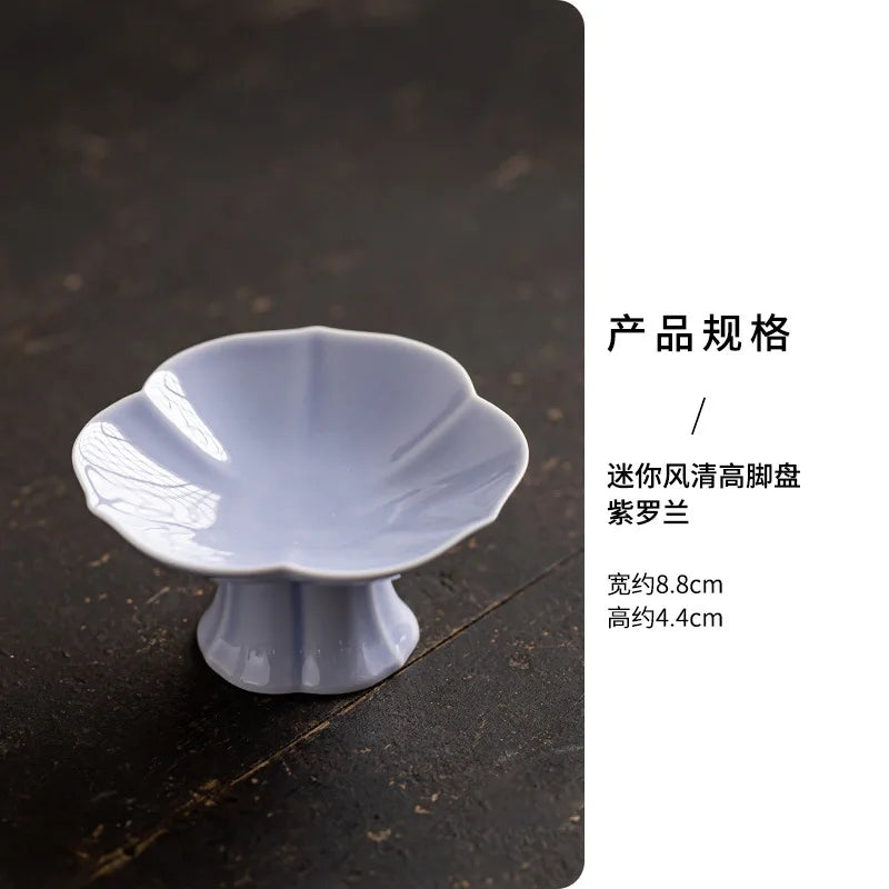 Serving Platter Decoration Modern Multipurpose Ceramic Tray Serving Plate Fruit Bowl for Fruit Dessert Cupcake Nut Family