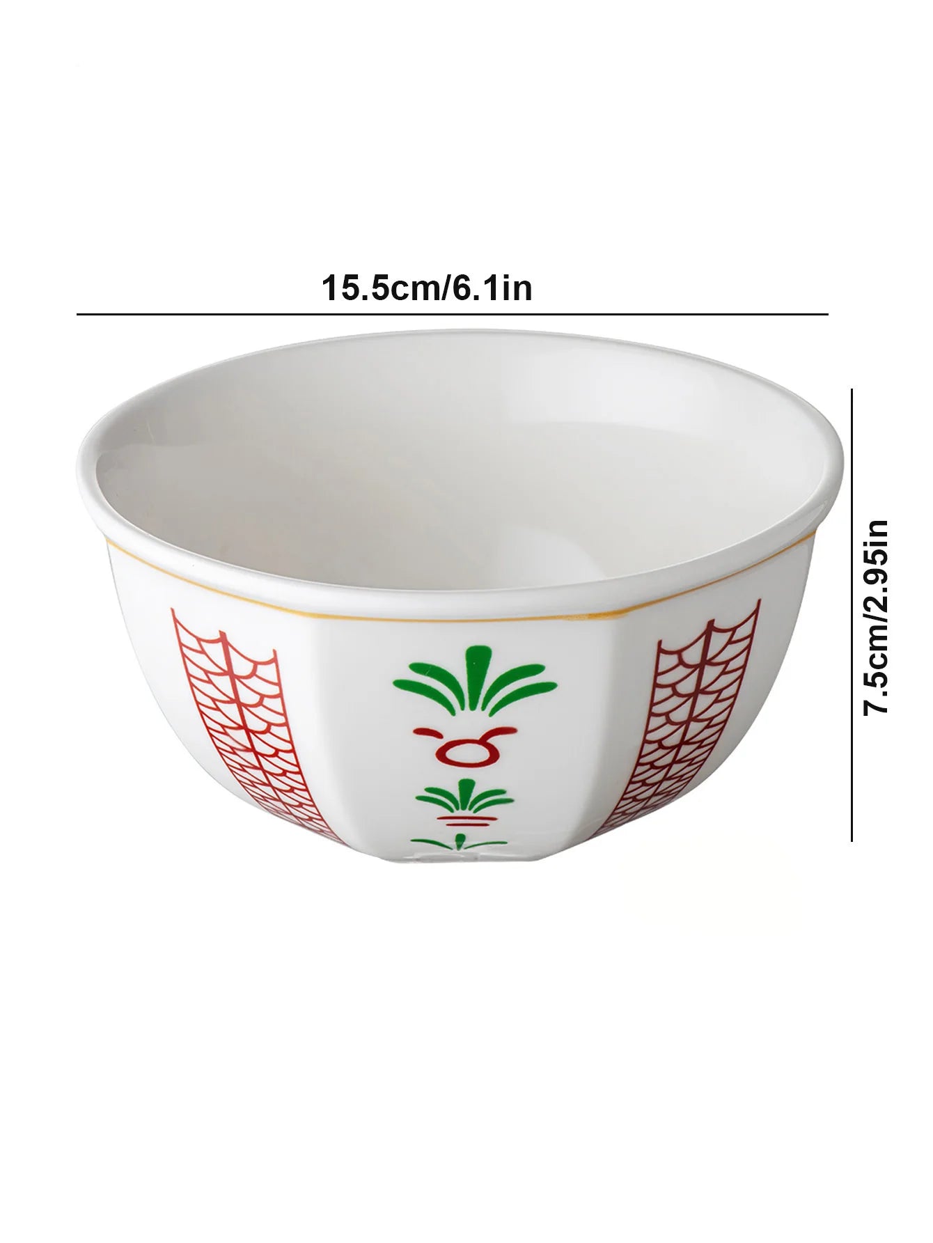 1 piece dessert bowl/cup set, Middle Eastern style (tulip or coconut tree pattern), can be used as a tray for placing snacks and