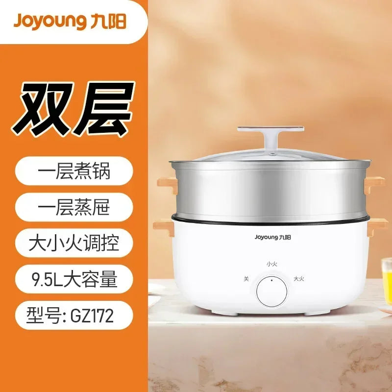 220V Electric Heated Steamer Food Household Multi-functional Three-layer Stainless Steel Large-capacity Vegetable Cooke LAA