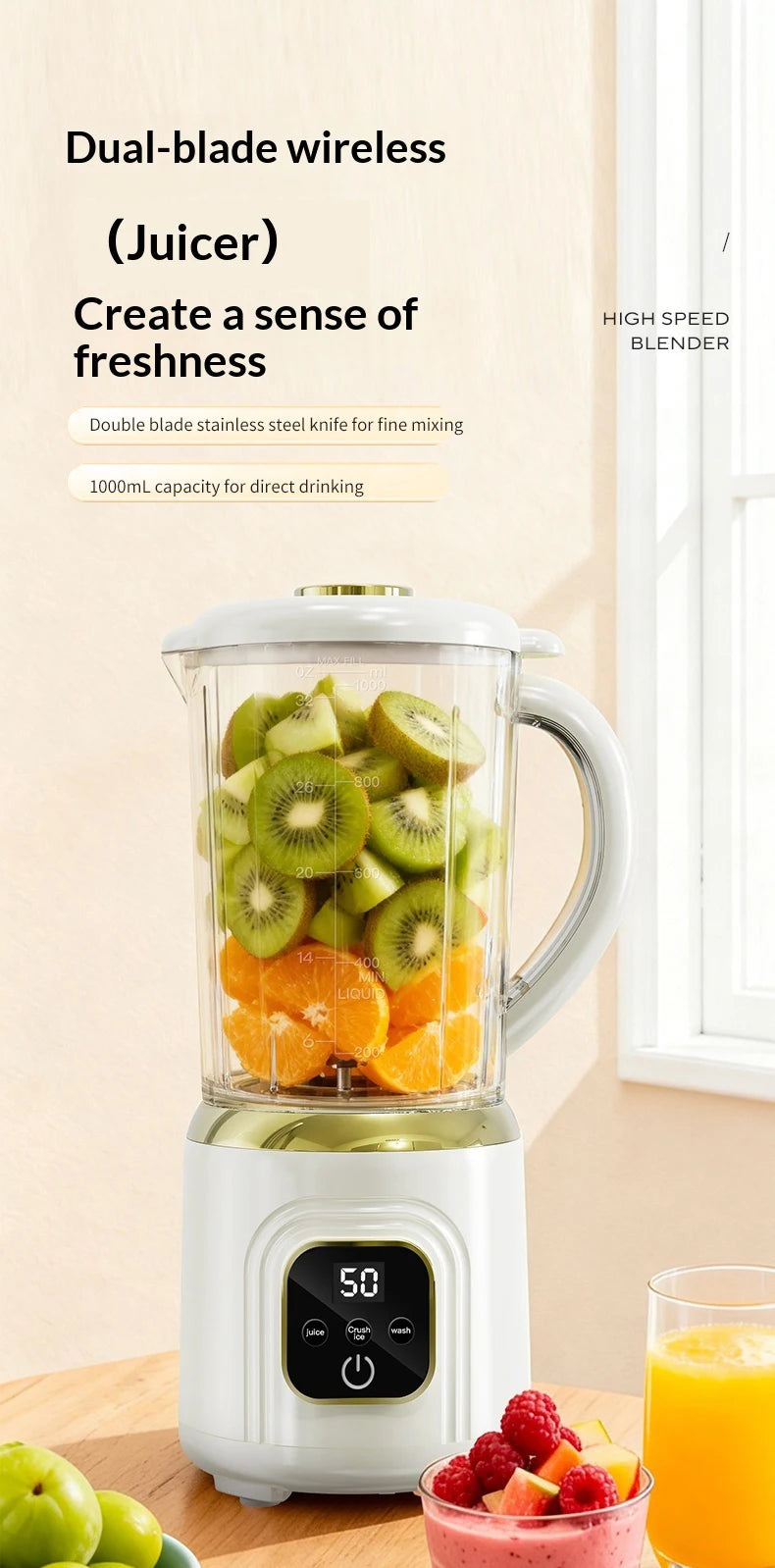 Portable Slow Juicer Automatic Electric Juicer Orange Lemon Fruit Blender Mini Household kitchen Juice Mixer Fruit Juicer USB