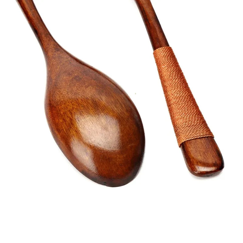 Spoon Wooden Spoons for Cooking Utensil Ice Cream Coffee Tea Soup Spoon Dinner Tableware Kitchen Teaspoon Catering Supplies