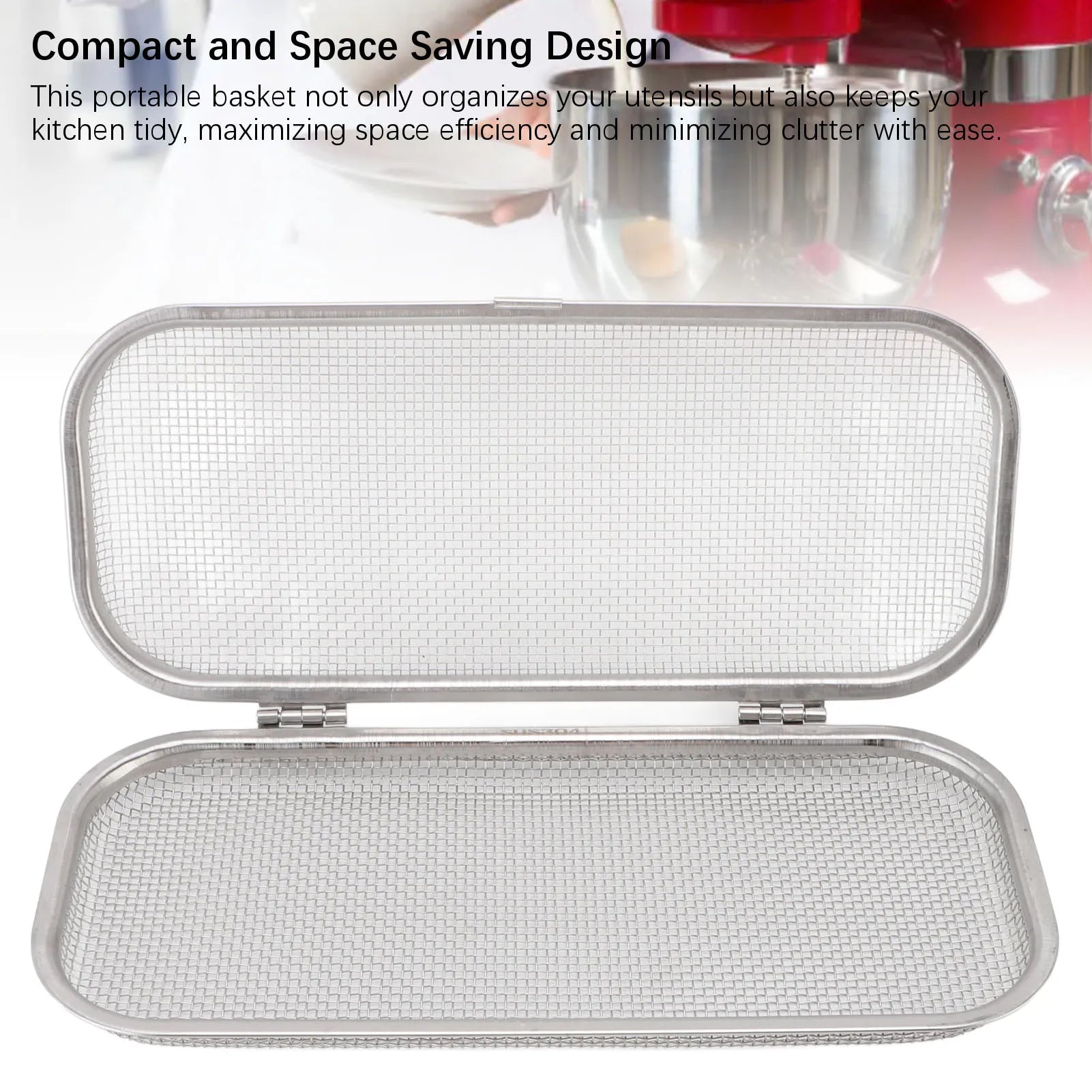 Dishwasher Basket Safe Thorough Cleaning Dishwasher Silverware Holder Mesh Drain Multifunctional Rectangular for Small Items