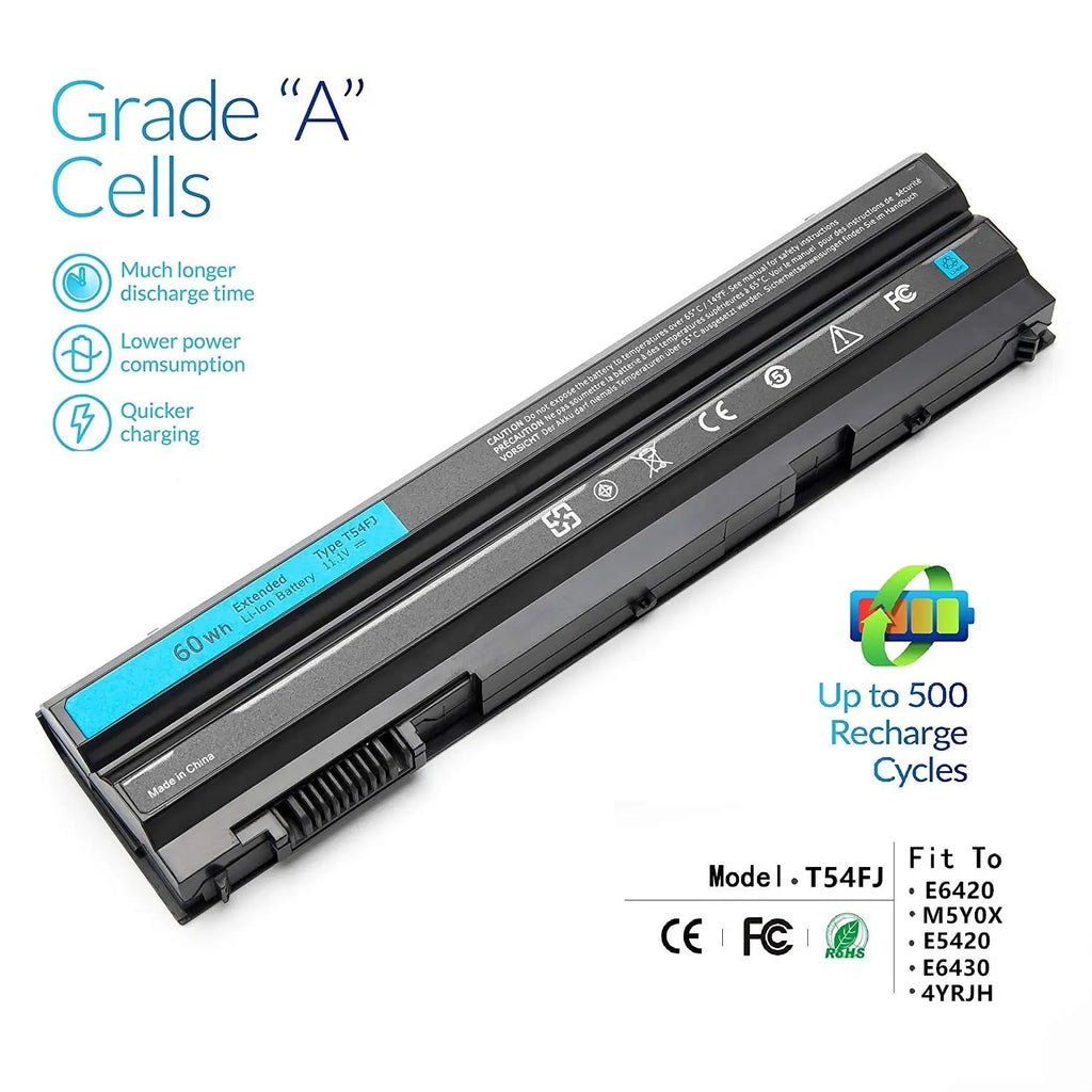 E6420 T54FJ 8858X M5Y0X Laptop Battery for DELL Latitude E5420 E5430 E5520 E5530 E6430 E6520 E6530 E6540 Inspiron14R 17R N7720