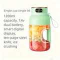 Fruit Juicer Cup Portable Electric Fruit Mixer Stirrng Cup Large Capacity Smoothie Quick Making Bottle Suitable Juice Production