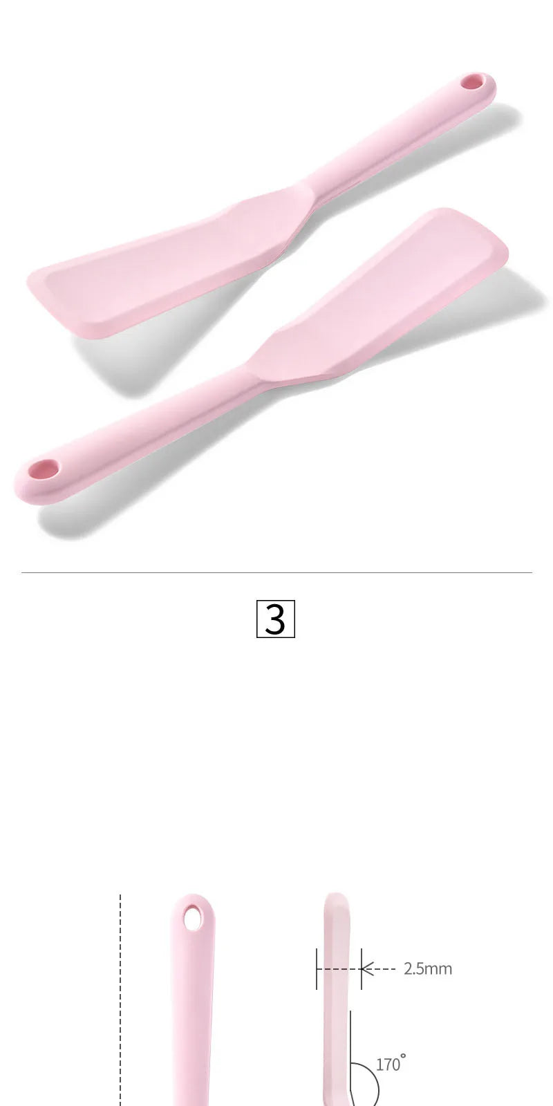 Silicone Frying Spatula Cooking Spatula Steak Spatula Kitchen Non Stick Surface Kitchen Pancakes Fried Eggs