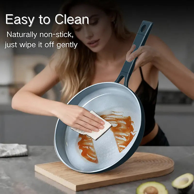 28cm Nonstick Ceramic Frying Pan Skillet Healthy Non Toxic Egg Omelet Chef's Pan Steak Skillet Kitchen Cookware Skillet