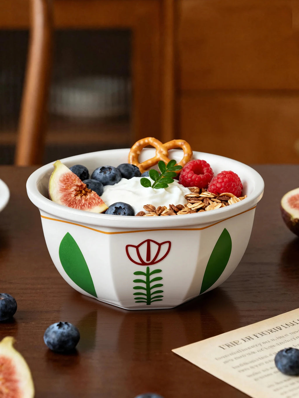 1 piece dessert bowl/cup set, Middle Eastern style (tulip or coconut tree pattern), can be used as a tray for placing snacks and