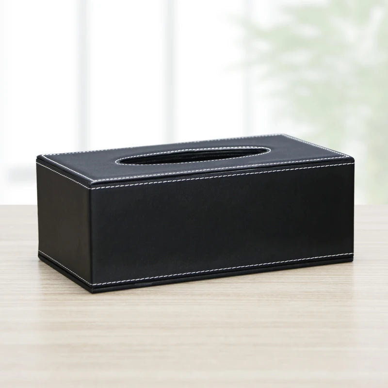 High-End Business Leather Office Supplies Set, Pen Holder, Desktop File Cabinet, Desktop Storage Box