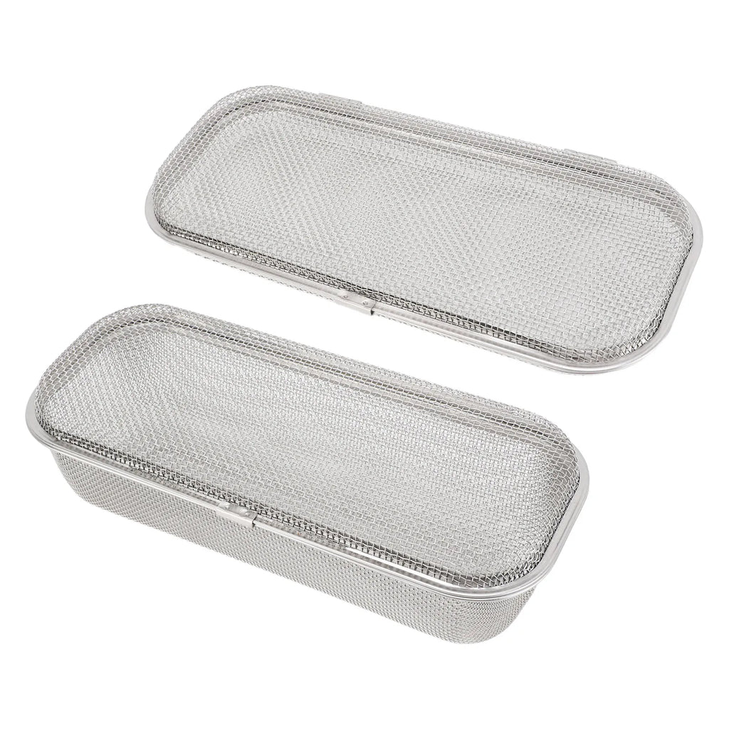 Dishwasher Basket 304 Stainless Steel Dishwasher Silverware Holder Mesh Drain Safe Multifunctional Rectangular for Small Items
